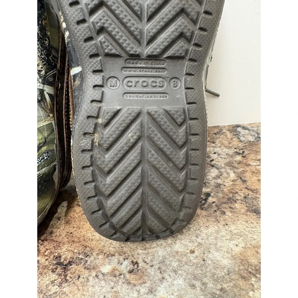 Crocs Camo Leather Islander Pitcrew Advantage Max-4 HD Men's Size 8